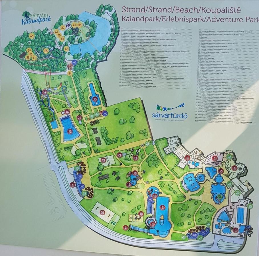 Zafir Sziget Apartman Sarvar Luaran gambar
